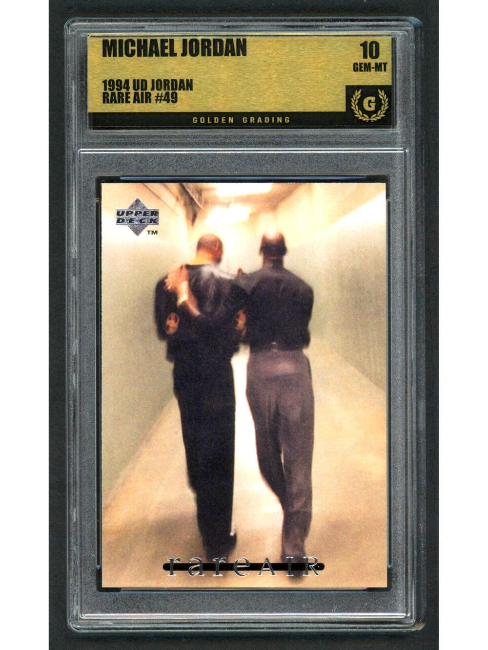 1994 Upper Deck MJ Rare Air #49 Michael Jordan Bulls HOF Graded Gem Mint 10